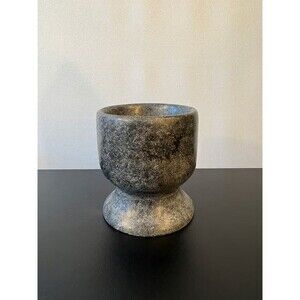 Signed Handmade Stoneware Goblet Pebble Dated 2008